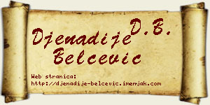 Đenadije Belčević vizit kartica